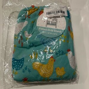 Little Sleepies Cozy Coop Chickens Crib Sheet